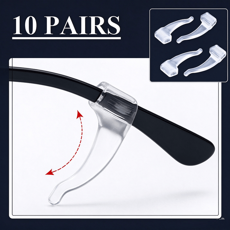 dealonline.co.nz dealonlinenz Soft Silicone Anti Slip Glasses Ear Grips 10 Pairs Soft Silicone Anti Slip Glasses Ear Grips 10 Pairs