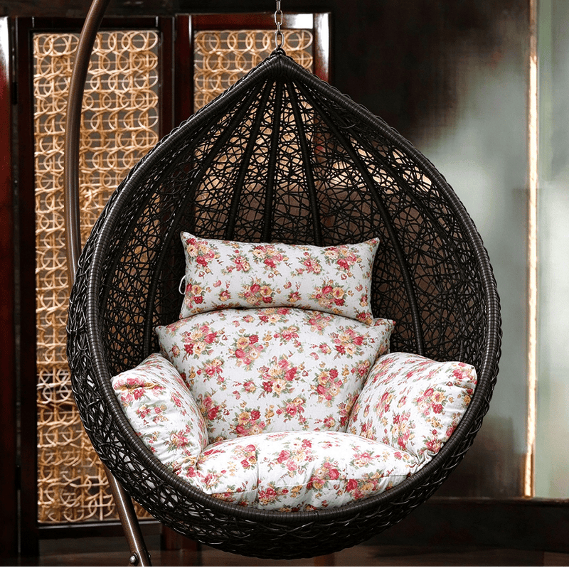 dealonline.co.nz dealonline.co.nz Cushion Pad Seat Set High Quality For Hanging Basket Chair - Red Floral Cushion Pad Seat Set High Quality For Hanging Basket Chair - Red Floral