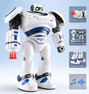 dealonline.co.nz dealonlinenz Intelligent RC Robot Toy Remote Control Robot AD Police RC Robot With Light And Sound Defender