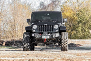Hybrid Stubby Winch Bumper with fog mounts 07-17 JK Wrangler by Magwarehouse.com