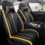 Car Seat Cover Faux Leather Cushion 5 Seater Full Set Front Rear Premium Quality by dealonline.co.nz