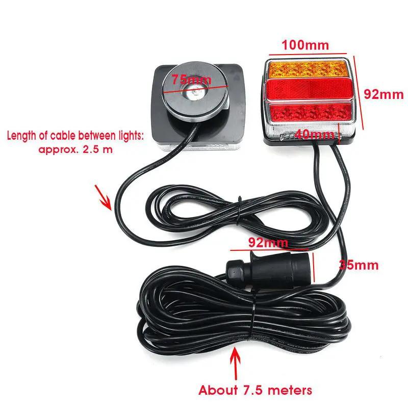 Magnetic LED Trailer Light Kit with 7 Pin Plug by salelink.co.nz