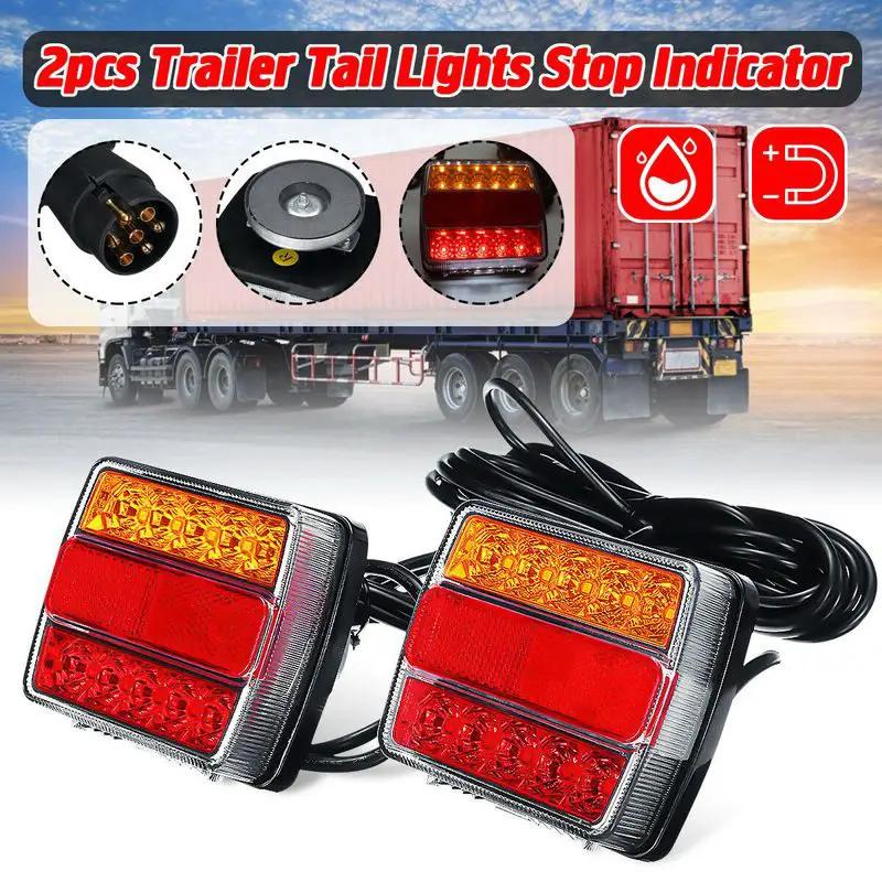 Magnetic LED Trailer Light Kit with 7 Pin Plug by salelink.co.nz