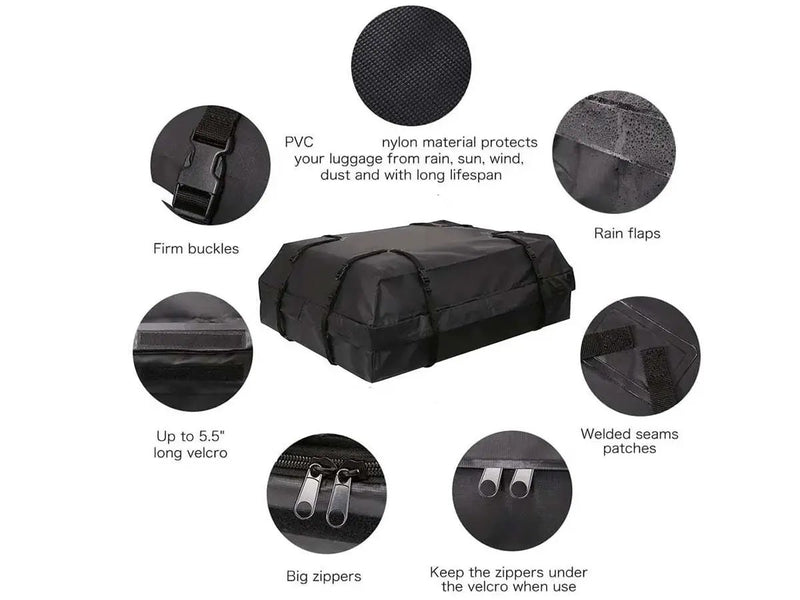 425L Car Roof Bag for Cars with Roof Racks by salelink.co.nz