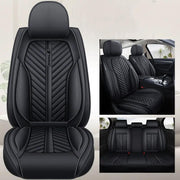 Car Seat Cover Faux Leather Cushion 5 Seater Full Set Front Rear Premium Quality by dealonline.co.nz