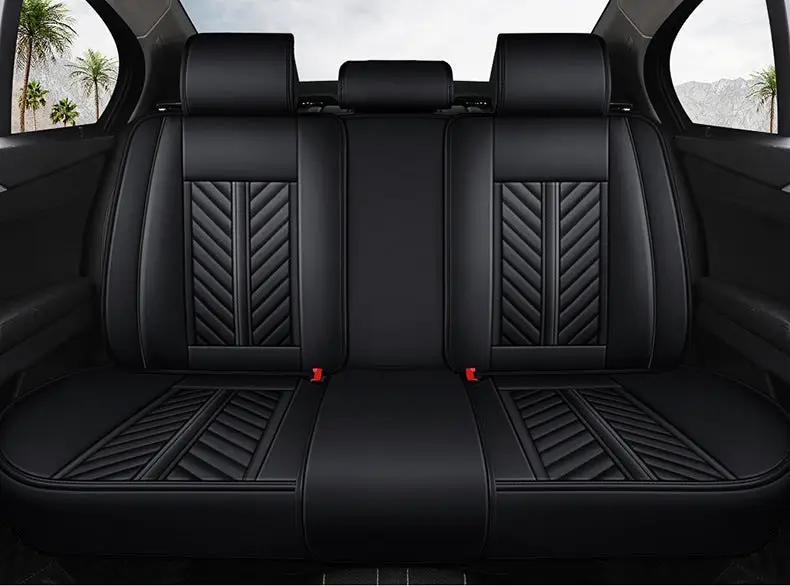 Car Seat Cover Faux Leather Cushion 5 Seater Full Set Front Rear Premium Quality by dealonline.co.nz