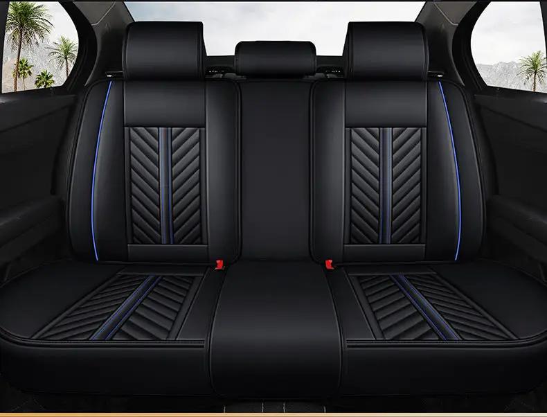 Car Seat Cover Faux Leather Cushion 5 Seater Full Set Front Rear Premium Quality by dealonline.co.nz
