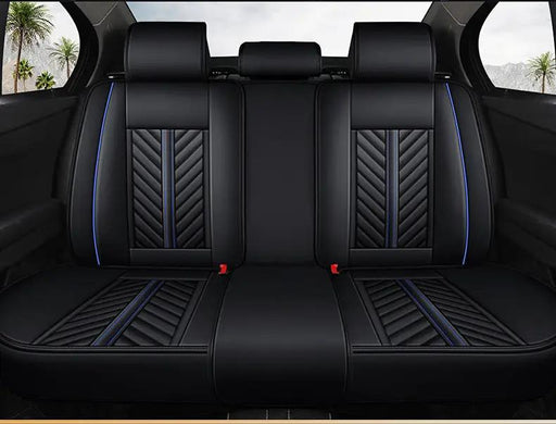 Car Seat Cover Faux Leather Cushion 5 Seater Full Set Front Rear Premium Quality by dealonline.co.nz