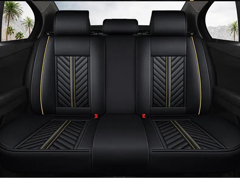 Car Seat Cover Faux Leather Cushion 5 Seater Full Set Front Rear Premium Quality by dealonline.co.nz
