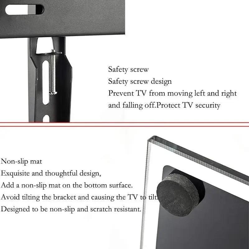 TV Stand Adjustable Universal LED LCD TV Stand 32-65" by salelink.co.nz