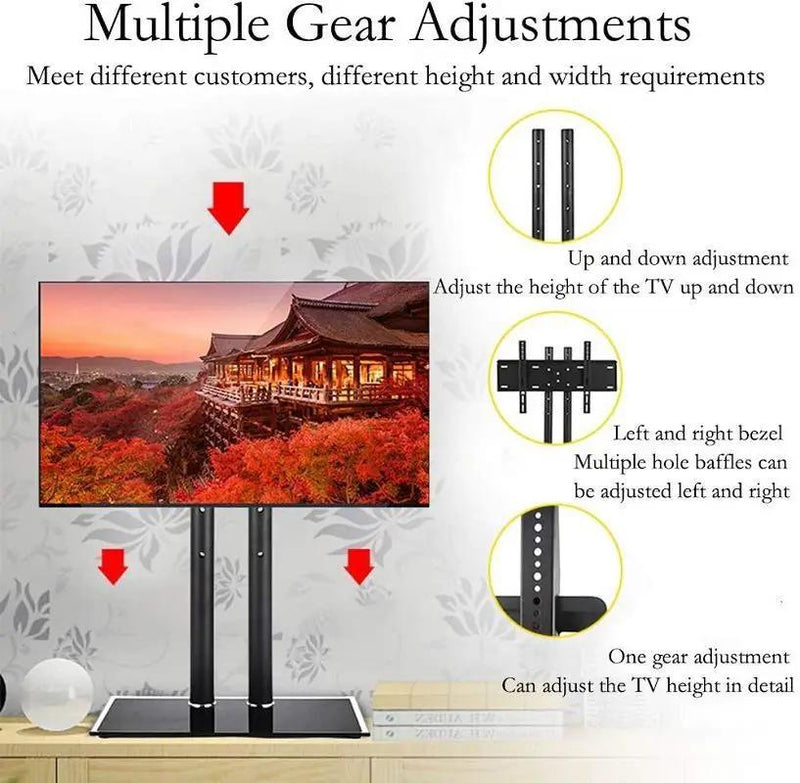 TV Stand Adjustable Universal LED LCD TV Stand 32-65" by salelink.co.nz