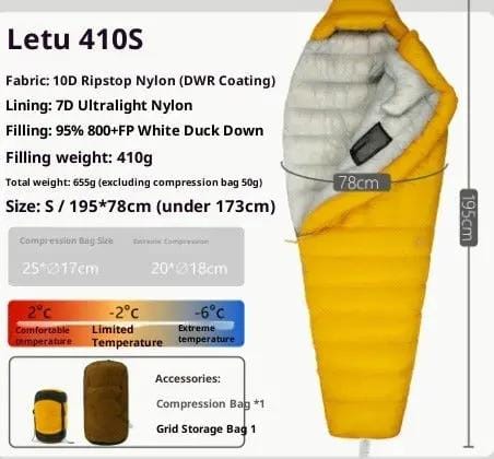 Mead's Supply & Equipment Outfitters limited Sleeping Bags Ultralight Down Sleeping Bag for Camping & Hiking Ultralight Down Sleeping Bag for Camping & Hiking