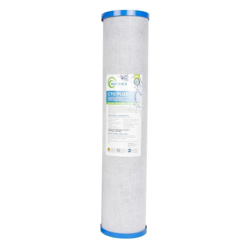 MATRIKX CTO Carbon Block Filter - 20" Jumbo 4.5", 5 or 1 Micron, PFAS and Chloramine Reduction NZ by Filtration Station NZ