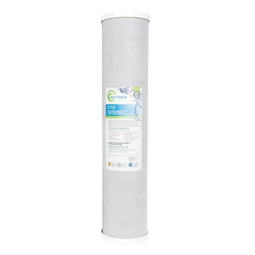 MATRIKX CTO Carbon Block Filter - 20" Jumbo 4.5", 5 or 1 Micron, PFAS and Chloramine Reduction NZ by Filtration Station NZ