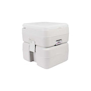 Portable Chemical Toilet - 20L, self-contained, ideal for camping and outdoor use, features two tanks for fresh and waste water.
