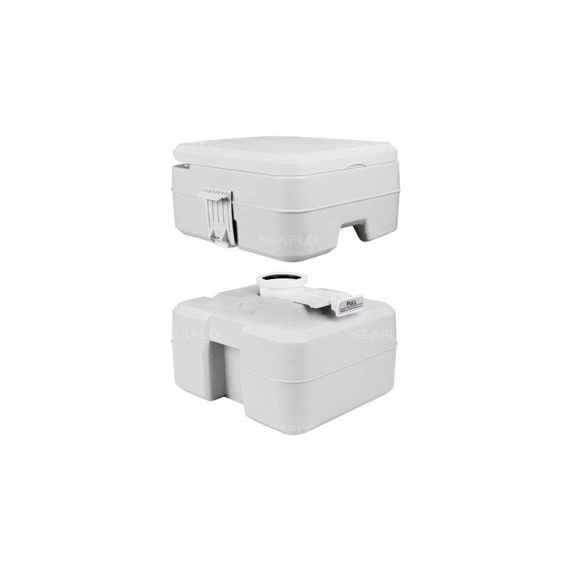 Portable Chemical Toilet - 20L featuring a compact design, suitable for outdoor and indoor use without external water connections.