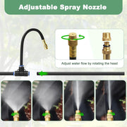 15M Adjustable Watering Irrigation Misting System Kit by salelink.co.nz