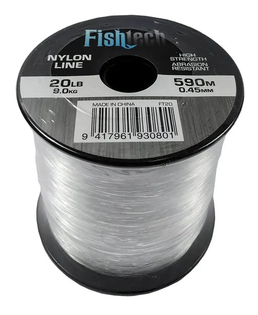 Nylon Fishing Line - 20LB - 590m Rolls - FishTech by NZ Diver