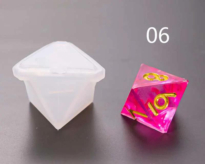 Dice Silicone Resin Casting Moulds Multiple Shapes Polyhedral Dice Moulds for Resin Lovers Table Games DIY Making by Resin Art NZ