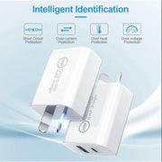 techplus 20W Fast Wall Charger – USB-C PD Charger with Type-C Cable TechPlus 20W USB C PD Fast Wall Charger With Cable