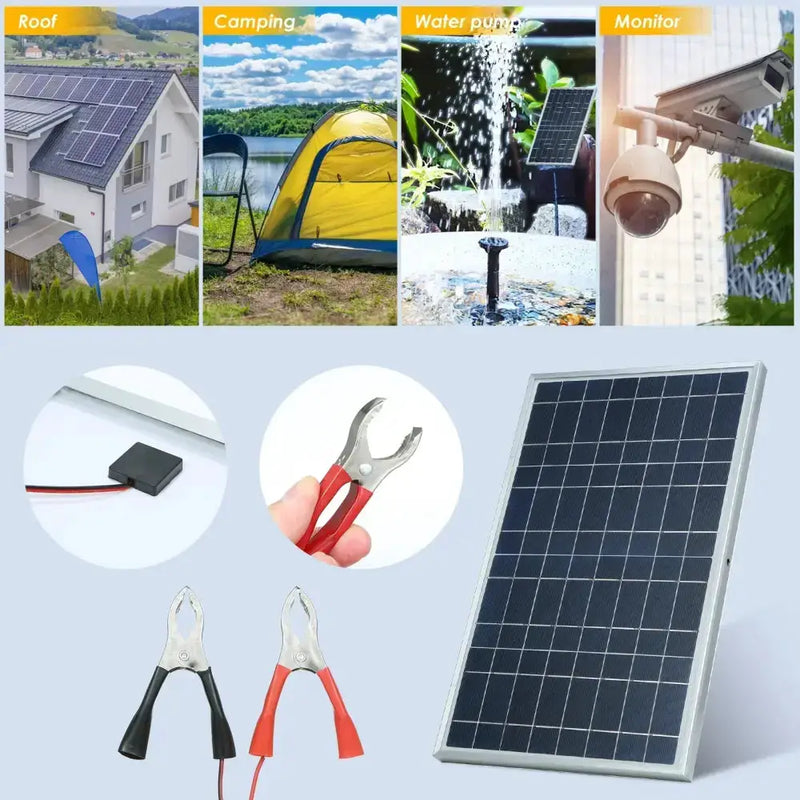 20W/H Outdoor Portable Solar Power Kit by Habicare