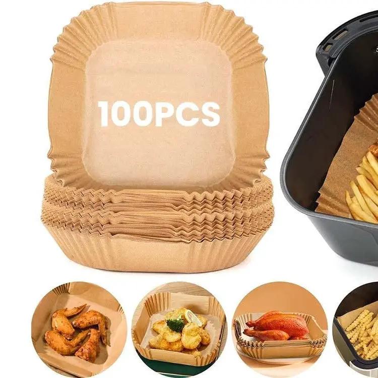 100PCS Square Air Fryer Paper by salelink.co.nz