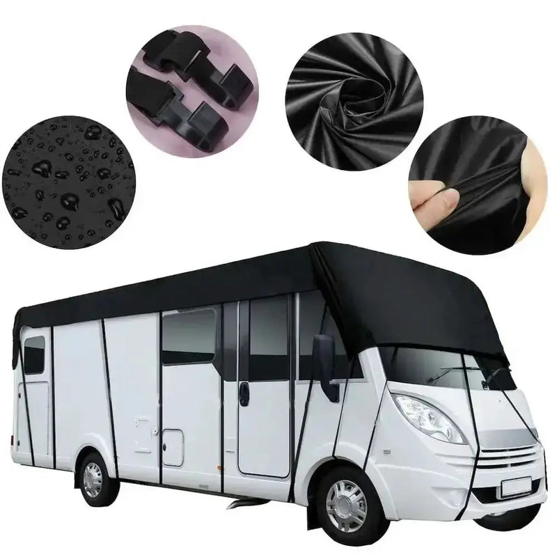 210D Black RV & Motorhome Roof Protective Cover by Habicare