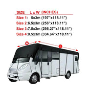 210D Black RV & Motorhome Roof Protective Cover by Habicare