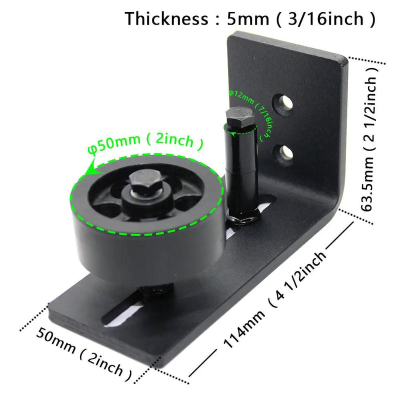 Barn Door Hardware Bottom Floor Guide Stay Roller Adjustable Wall Sliding Tool by salelink.co.nz