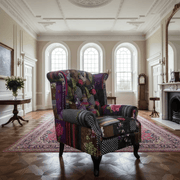 BroDeals Arm Chairs, Recliners & Sleeper Chairs Patchwork Wingback Large Chair Patchwork Wingback Large Chair