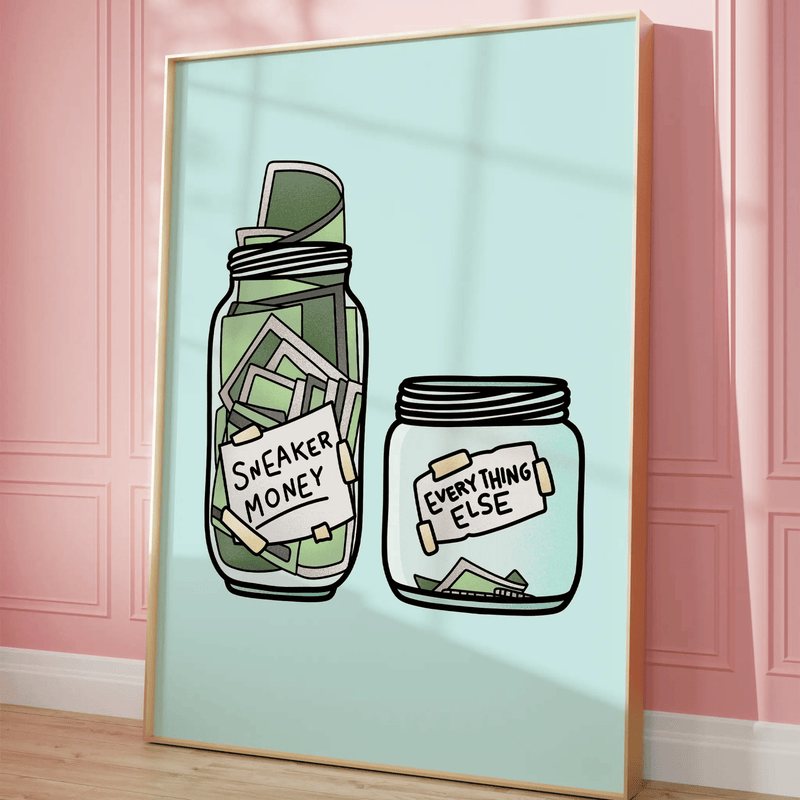 Sneaker Money by Blank Wall Print Shop