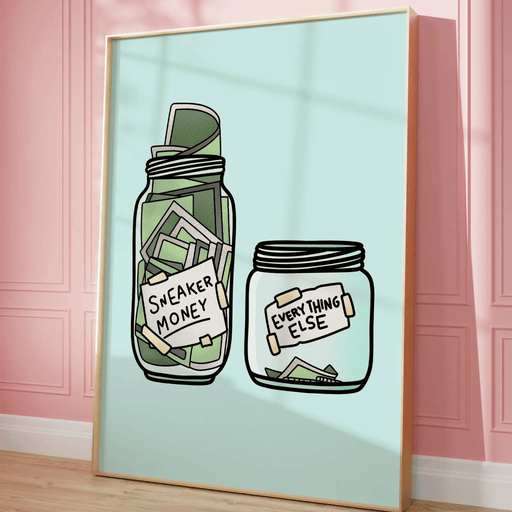Sneaker Money by Blank Wall Print Shop