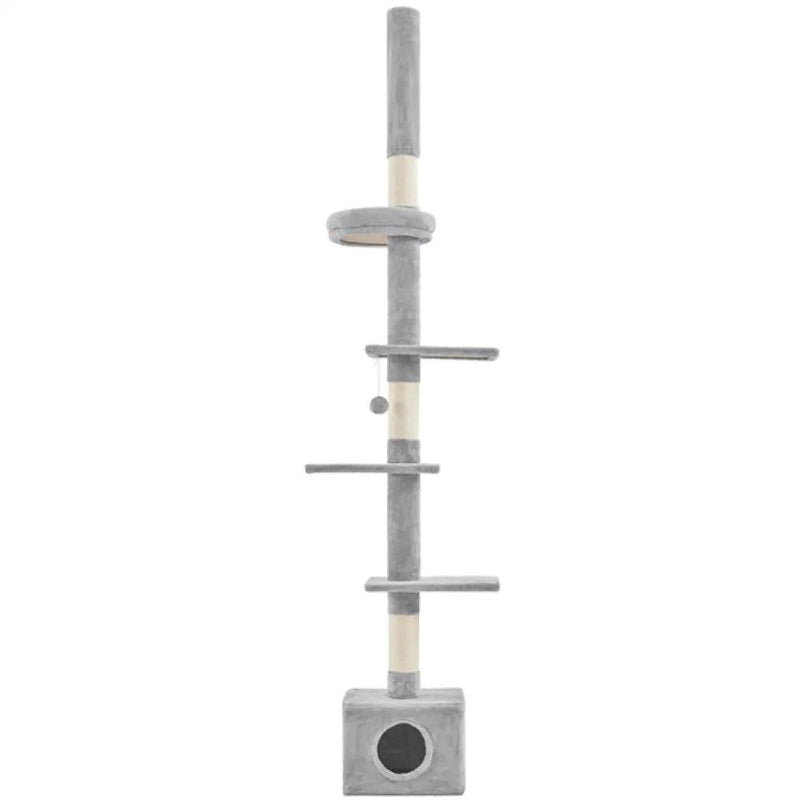 2.3-2.7M Floor-to-Ceiling Cat Tree Adjustable Tall Cat Tower by Yaheetech