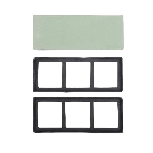 Sharpening Stone 2 Side 1000 3000 Grit White Corundum Fine Polishing Whetstone With Anti Slip Silicone Base For Kitchen by China Dropship