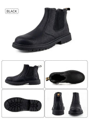 Steel Toe Work Shoes Slip On Safety Oiled Leather Boot Puncture Proof Soft Light by dealonline.co.nz
