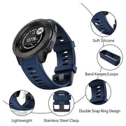 Soft Silicone Strap for the Garmin Instinct 1/2/Solar/Tactical Series (available in 5 colours) by Habicare