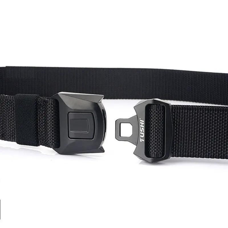 Tactical Belt Military Hiking Nylon Web Rigger Work Belts Heavy-Duty Quick-Relea by dealonline.co.nz