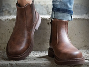 Steel Toe Work Shoes Slip On Safety Oiled Leather Boot Puncture Proof Soft Light by dealonline.co.nz
