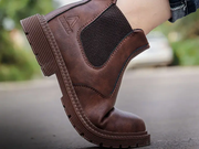 Steel Toe Work Shoes Slip On Safety Oiled Leather Boot Puncture Proof Soft Light by dealonline.co.nz