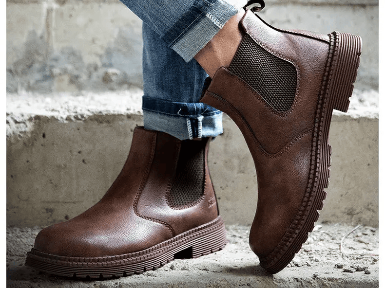 dealonline.co.nz dealonlinenz Steel Toe Work Shoes Slip On Safety Oiled Leather Boot Puncture Proof Soft Light Steel Toe Work Shoes Slip On Safety Oiled Leather Boot Puncture Proof Soft Light