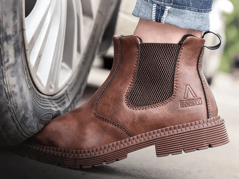 dealonline.co.nz dealonlinenz Steel Toe Work Shoes Slip On Safety Oiled Leather Boot Puncture Proof Soft Light Steel Toe Work Shoes Slip On Safety Oiled Leather Boot Puncture Proof Soft Light