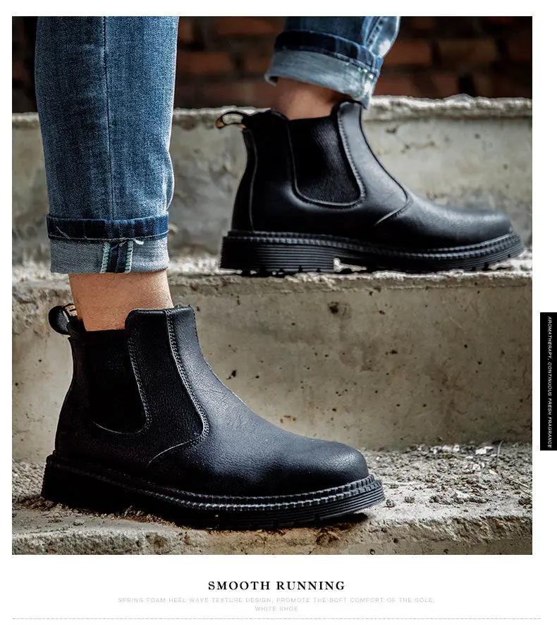 Steel Toe Work Shoes Slip On Safety Oiled Leather Boot Puncture Proof Soft Light by dealonline.co.nz