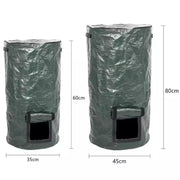 4x Reusable Compost Bin Bag 15 Gallon 35x60cm by salelink.co.nz