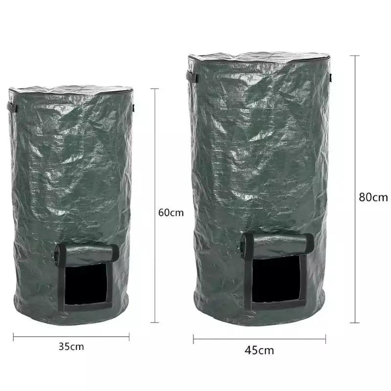 4x Reusable Compost Bin Bag 15 Gallon 35x60cm by salelink.co.nz