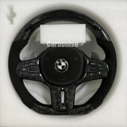 BMW Steering Wheel (Forged Carbon Fiber+Alcantara) #21 by CARBONISE