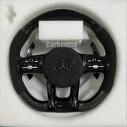 Mercedes-Benz Steering Wheel (Carbon Fiber+Alcantara) #21 by CARBONISE