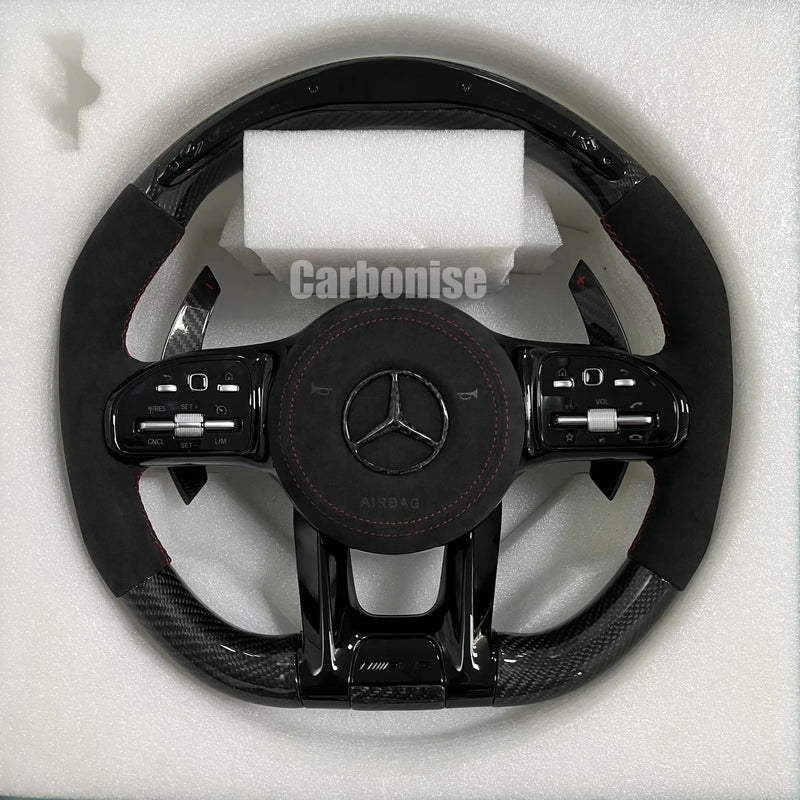 Mercedes-Benz Steering Wheel (Carbon Fiber+Alcantara) #21 by CARBONISE