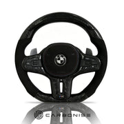 BMW Steering Wheel (Forged Carbon Fiber+Alcantara) #21 by CARBONISE