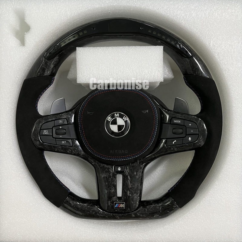 BMW Steering Wheel (Forged Carbon Fiber+Alcantara) #21
