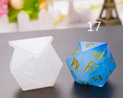 Dice Silicone Resin Casting Moulds Multiple Shapes Polyhedral Dice Moulds for Resin Lovers Table Games DIY Making by Resin Art NZ